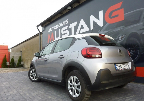 Citroen C3 cena 47900 przebieg: 13600, rok produkcji 2021 z Stargard małe 529